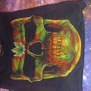 Multi colored pot leaf shirt